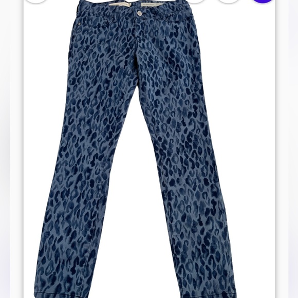 Anthropologie pilcro and the letterpress mid rise leopard print jeans 26 NWT - Picture 3 of 10